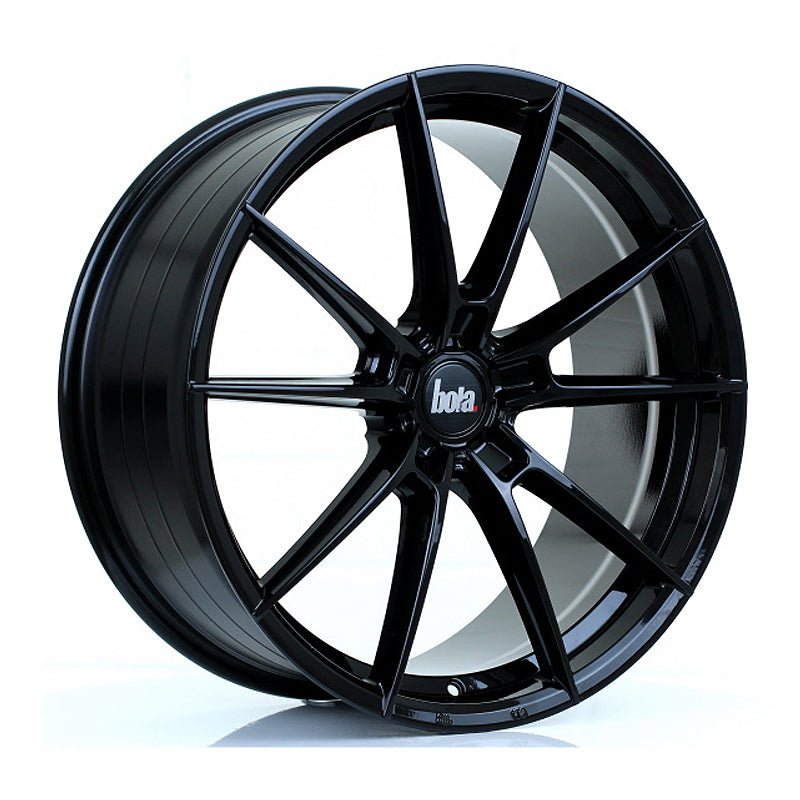 BOLA_B19_GLOSS_BLACK_2085_ANGLE_3f976d96-7a79-4564-b8fb-09e058f4fd9b.jpg BOLA B19 20x8.5 ET40-45 5x115 GLOSS BLACK - Image 1