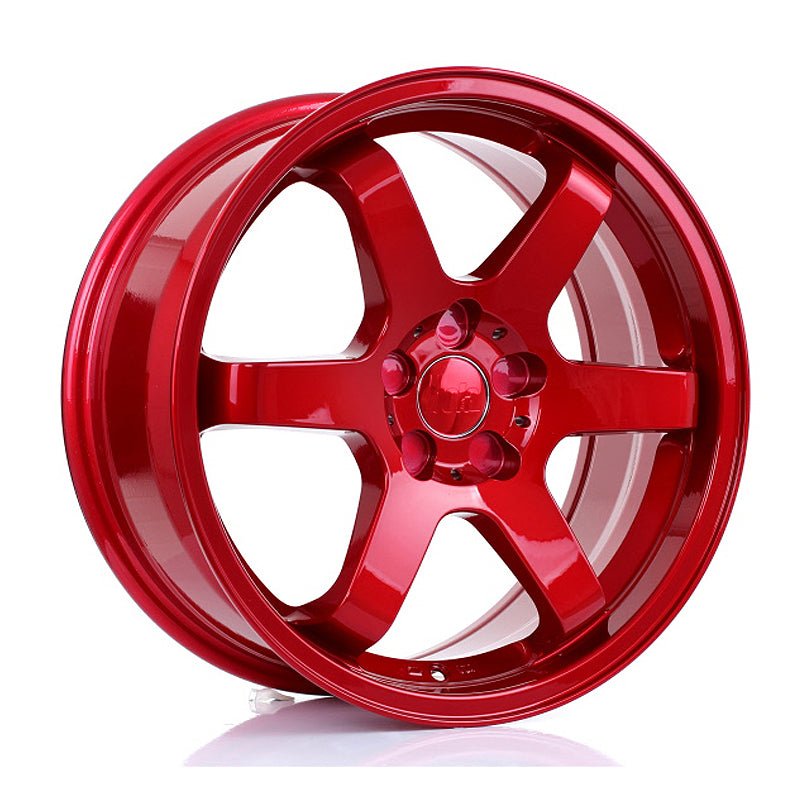 BOLA_B1_CANDY_RED_1775_ANGLE_a33d2917-eabc-4f31-b4ce-7316d6966e2b.jpg BOLA B1 17x7.5 ET40-45 4x114 CANDY RED - Image 1