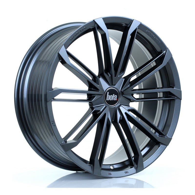 BOLA_B23_GLOSS_GUNMETAL_2085_ANGLE_89752a33-9871-4bc7-b53a-4d04d3046259.jpg BOLA VANSPORT B23 20x8.5 ET38-45 5x110 GLOSS GUNMETAL - Image 1