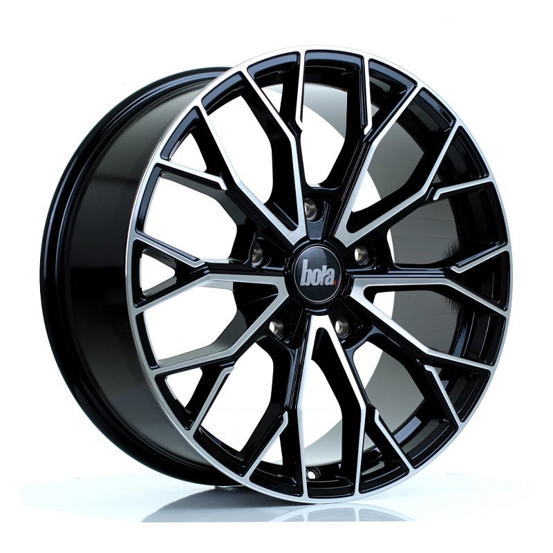 BOLA_B24_GLOSS_BLACK_POLISHED_FACE_2085_ANGLE.jpg BOLA VANSPORT B24 20x8.5 ET50 5x160 GLOSS BLACK POLISHED FACE - Image 1
