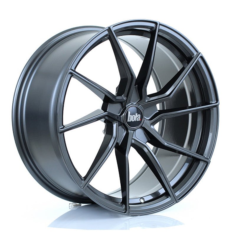 BOLA_B25_GLOSS_GUNMETAL_1995_ANGLE_623c2cbd-e62c-4ee7-801a-4ed8659a3ed7.jpg BOLA B25 19x9.5 ET25-45 5x98 GLOSS GUNMETAL - Image 1