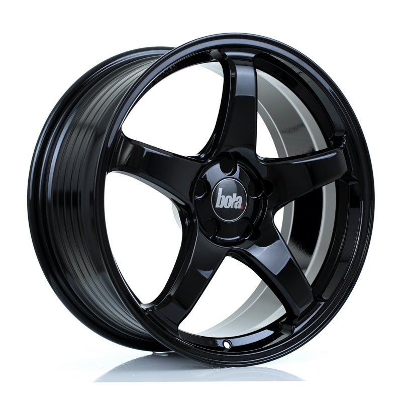 BOLA_B2R_GLOSS_BLACK_1985_ANGLE_338ba4da-9575-4c62-8d92-061ef2d31b4f.jpg BOLA B2R 19x8.5 ET25-45 5x112 GLOSS BLACK - Image 1