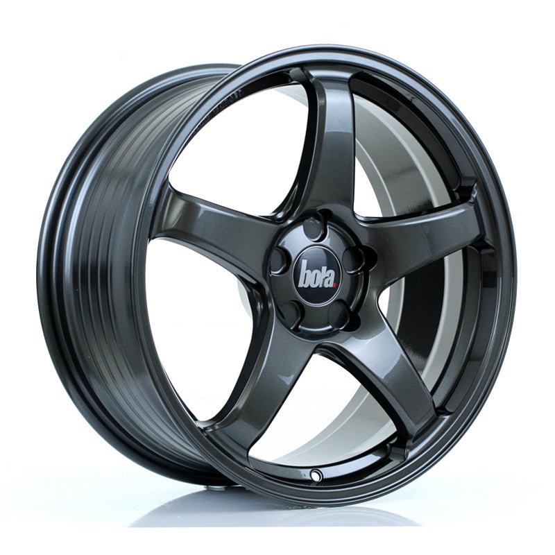 BOLA_B2R_GLOSS_GUNMETAL_1985_ANGLE_77189980-cff8-462e-a424-b1ca66809055.jpg BOLA B2R 19x8.5 ET25-45 5x110 GLOSS GUNMETAL - Image 1