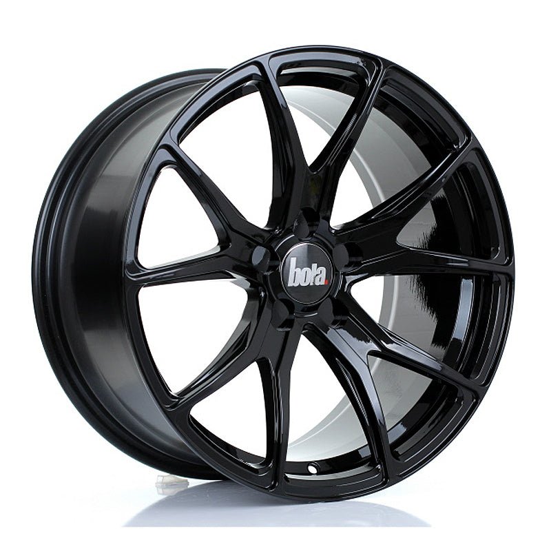 BOLA_B6_GLOSS_BLACK_1890_ANGLE_28f3faed-55e8-49bf-89af-5aaf4a3fca57.jpg BOLA B6 18x9 ET30-45 5x98 GLOSS BLACK - Image 1