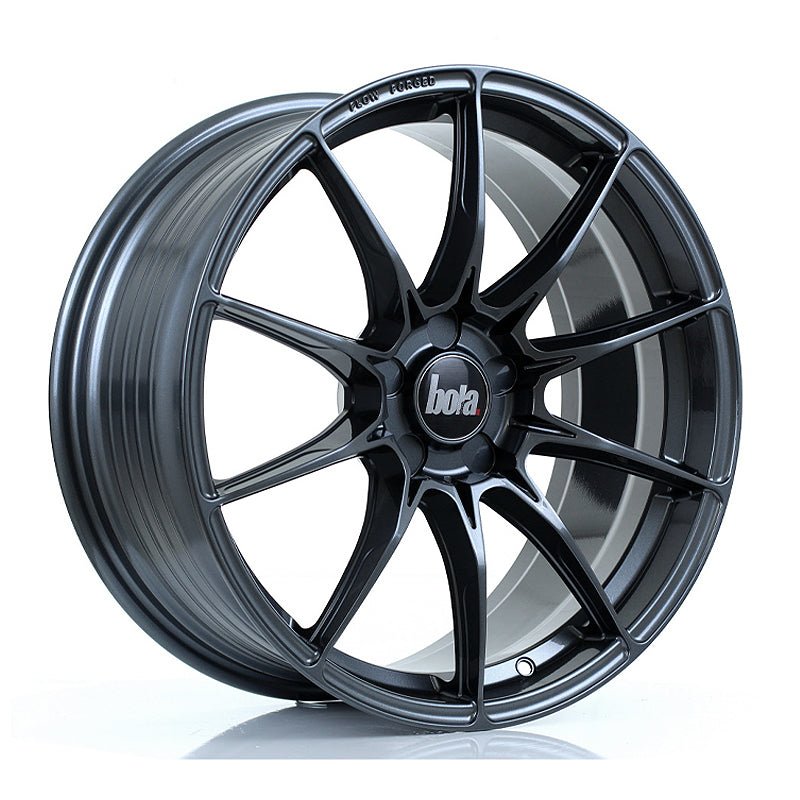 BOLA_FLB_GLOSS_GUNMETAL_1985_ANGLE_e4bffd4a-b7a5-479a-9119-003bef43425f.jpg BOLA FLB 19x8.5 ET25-45 5x115 GLOSS GUNMETAL - Image 1