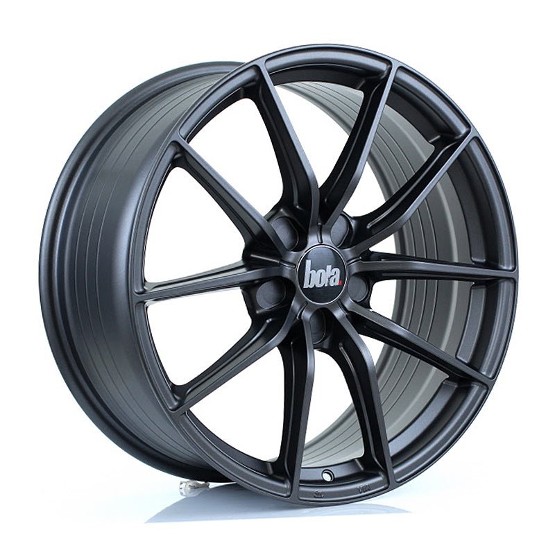 BOLA_FLC_MATT_GUNMETAL_1985_ANGLE_8a54aa1d-6268-4cba-b0c5-05a102ca76e0.jpg BOLA FLC 19x8.5 ET42-45 5x130 MATT GUNMETAL - Image 1