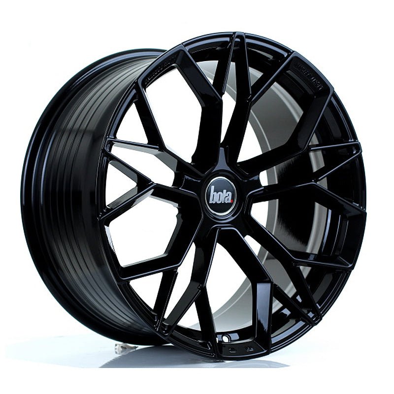 BOLA_FLF_GLOSS_BLACK_1995_ANGLE-1_515a5e0b-7e17-4b1a-9802-01ce674b496f.jpg BOLA FLF 19x9.5 ET35-50 5x112 GLOSS BLACK - Image 1