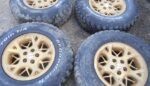 16" JEEP CHEROKEE ALLOY WHEELS WITH 245/75/16 ALL TERRAIN TYRES
