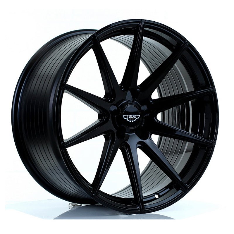 JUDD_T311R_GLOSS_BLACK_20105_ANGLE_9cc4724b-cb6d-4f5f-afba-03937e789ed9.jpg JUDD T311R 20x10.5 ET25-45 5x108 GLOSS BLACK - Image 1