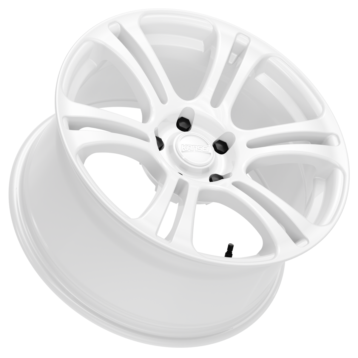 KanseiK16NEO18x9.0_355x120-20220430-Glosswhite_7afcad11-aaed-48a9-91cd-084ce00e9a39.png KANSEI Neo 18x9.5 ET35 5x120 White - Image 1