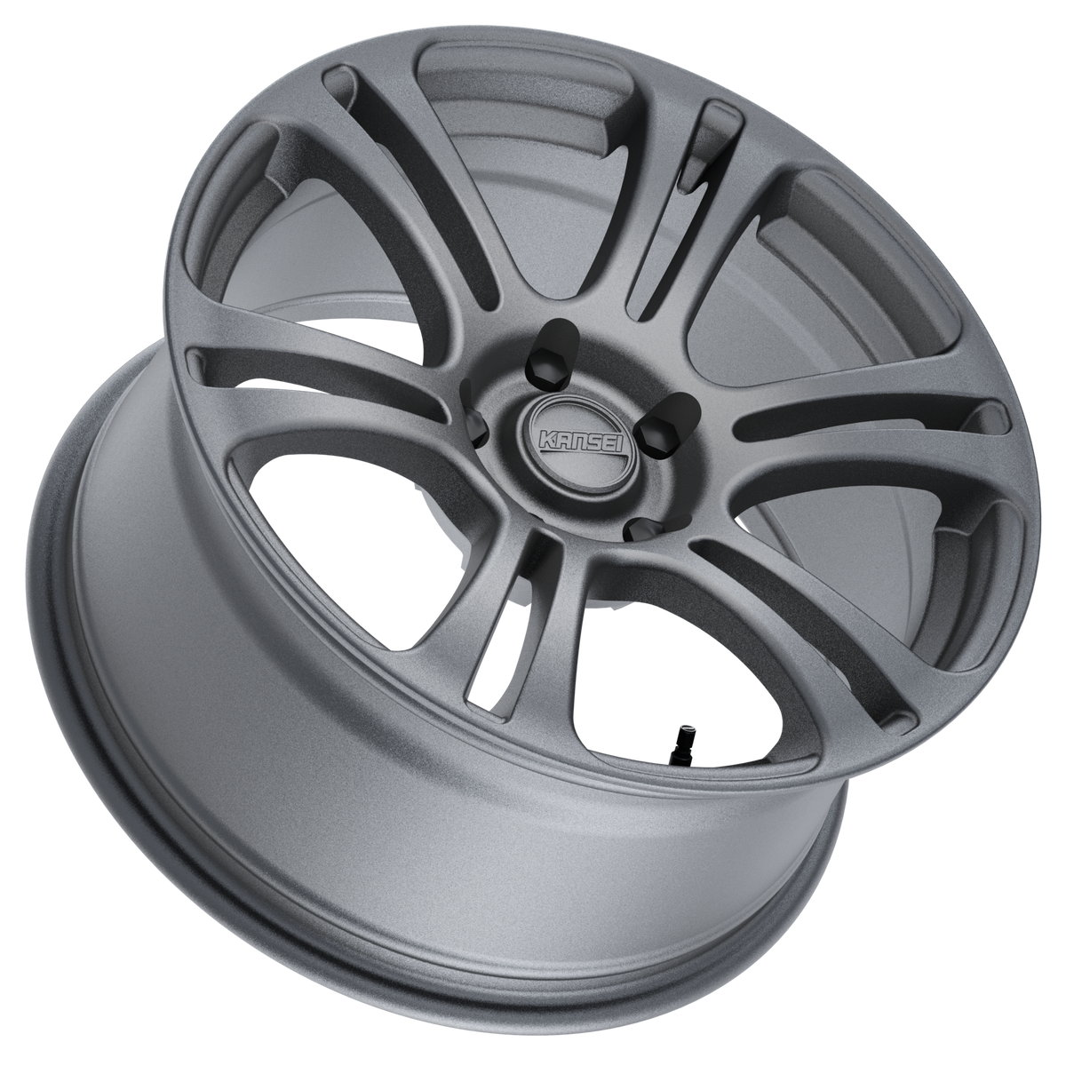 KanseiK16NEO18x9.0_355x120-20220430-MatteGunmetalGreyMetallic_566e37fe-240b-45d3-bc05-b4cc2d70d3cf.png KANSEI Neo 18x10.5 ET22 5x114.3 Satin Gunmetal - Image 1