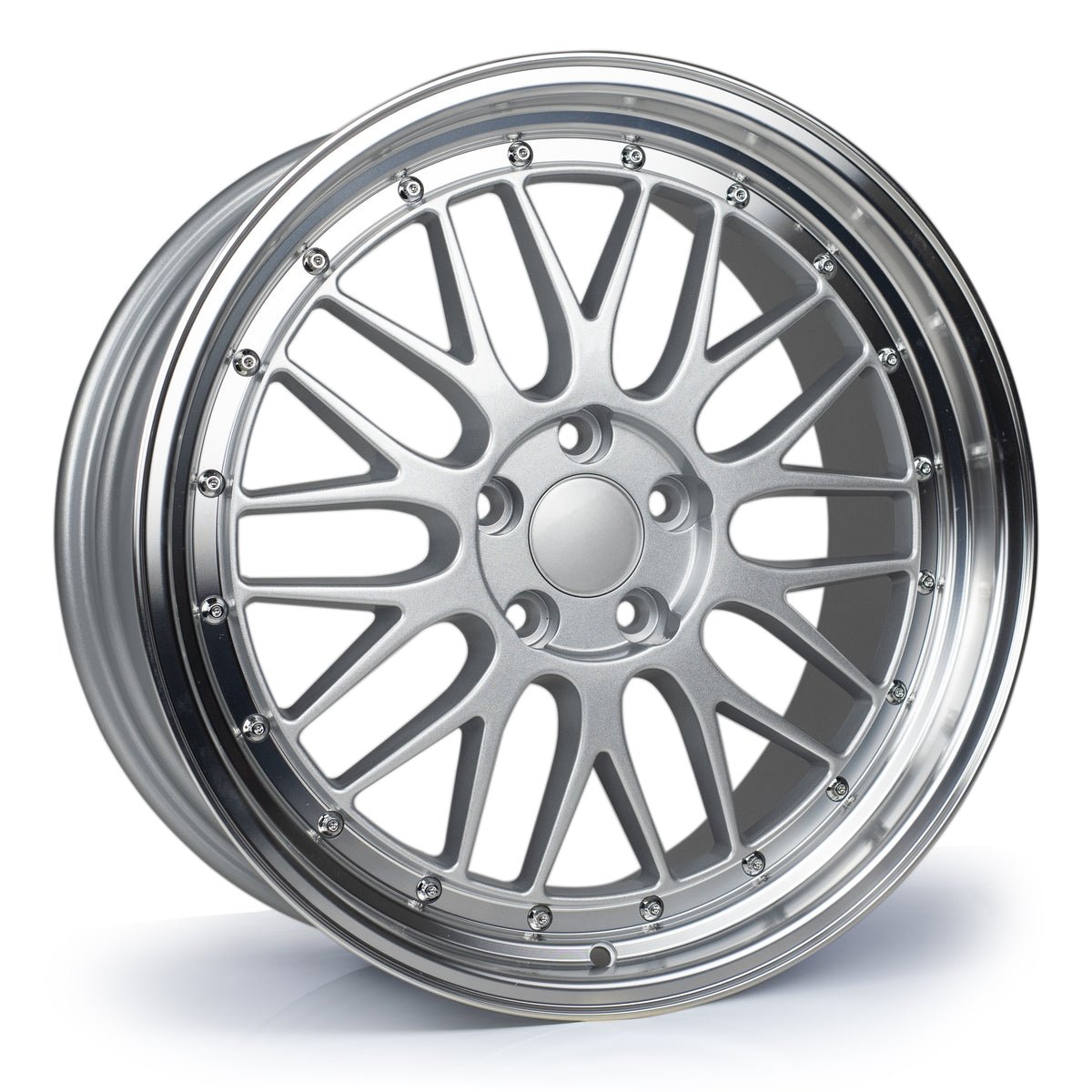 LM-Silver-ML-crop.jpg 03M LM 18x8 5x100 ET35 Silver Polished Lip - Image 1