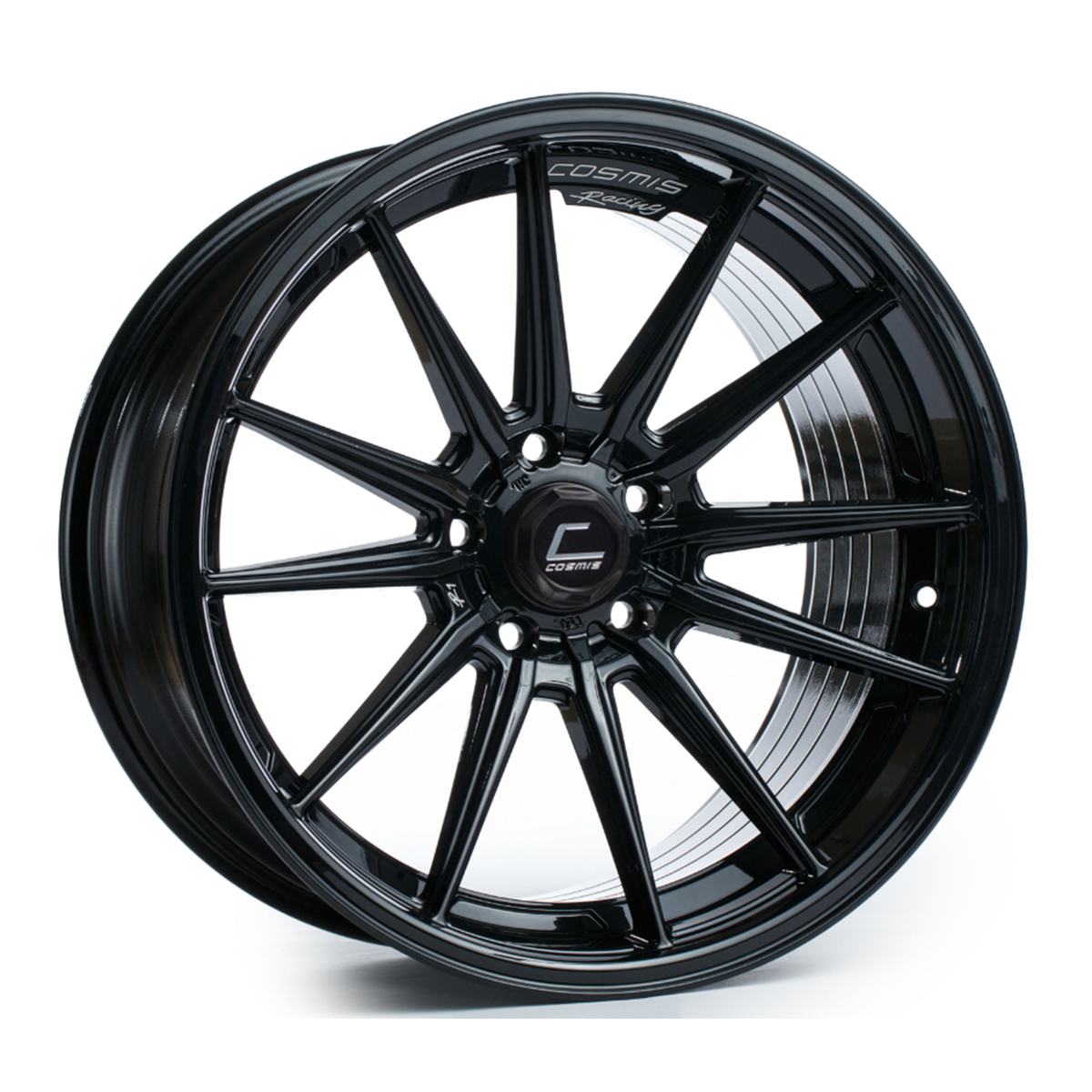 R1GlossBlack_0e3cc56d-0590-41b7-9975-b750f43aa114.png Cosmis R1 18x9.5 ET35 5x120 Black - Image 1
