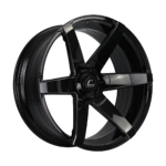 Cosmis S1 22x9.5 ET0 6x139.7 Black w/Milled Spokes
