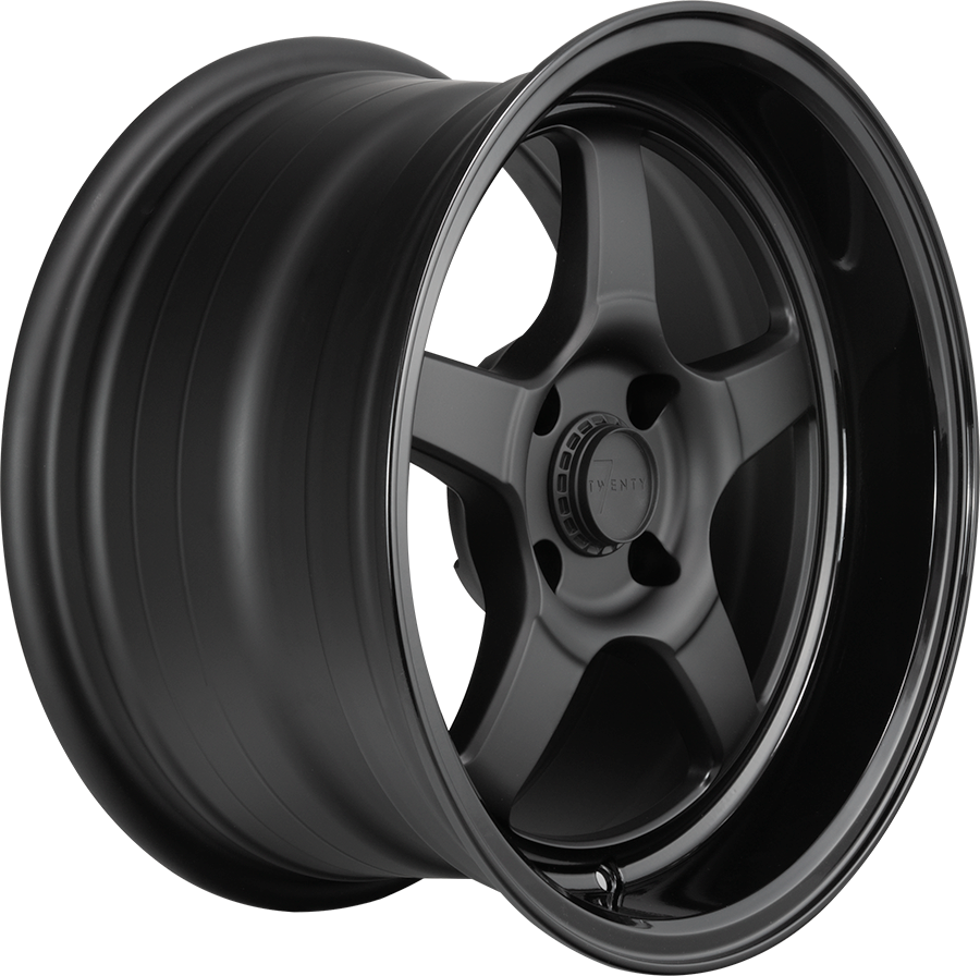 Style51-BBet10-side.png 7Twenty STYLE 51 Flap Lip 15x8 ET10 4x100 Black on Black - Image 1