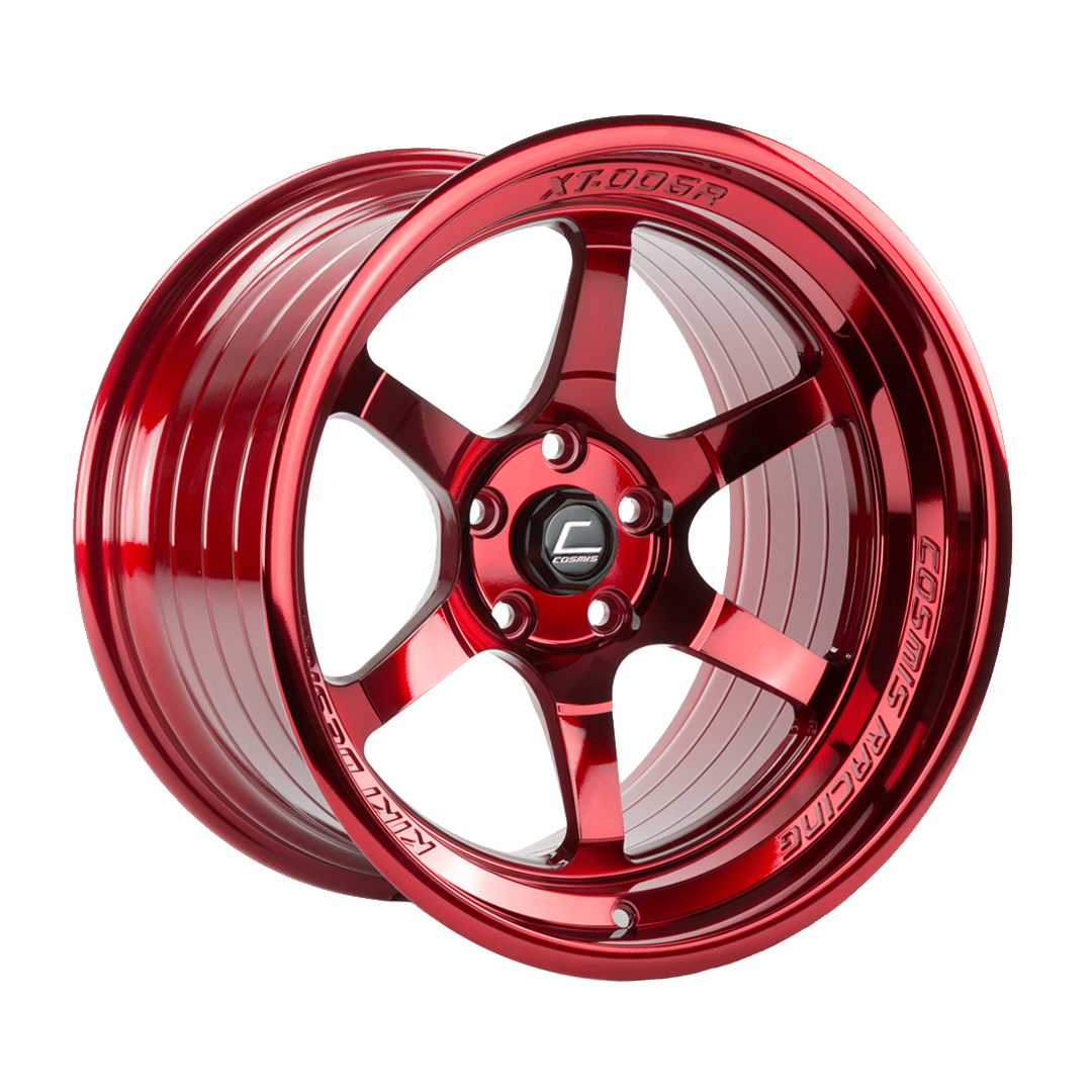 XT006R-HyperRed.png Cosmis XT-006R 18x11 ET8 5x114.3 Hyper Red - Image 1