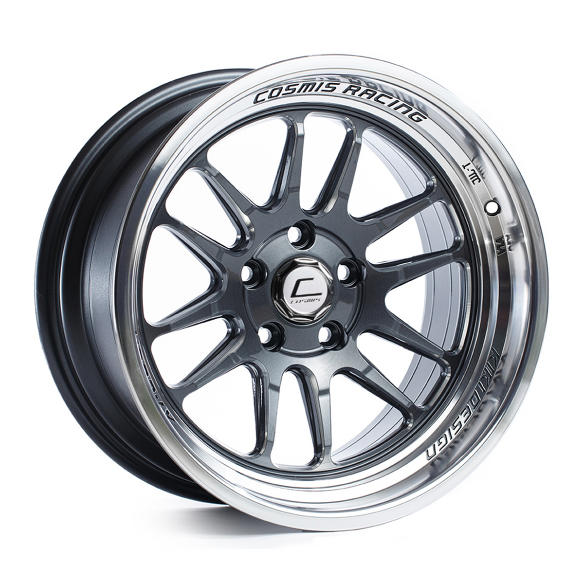 XT206RGMML_a83384d5-f391-4eec-89d1-0a7fc023daee.png Cosmis XT-206R 18x11 ET8 5x114.3 Gunmetal w/Machined Lip - Image 1