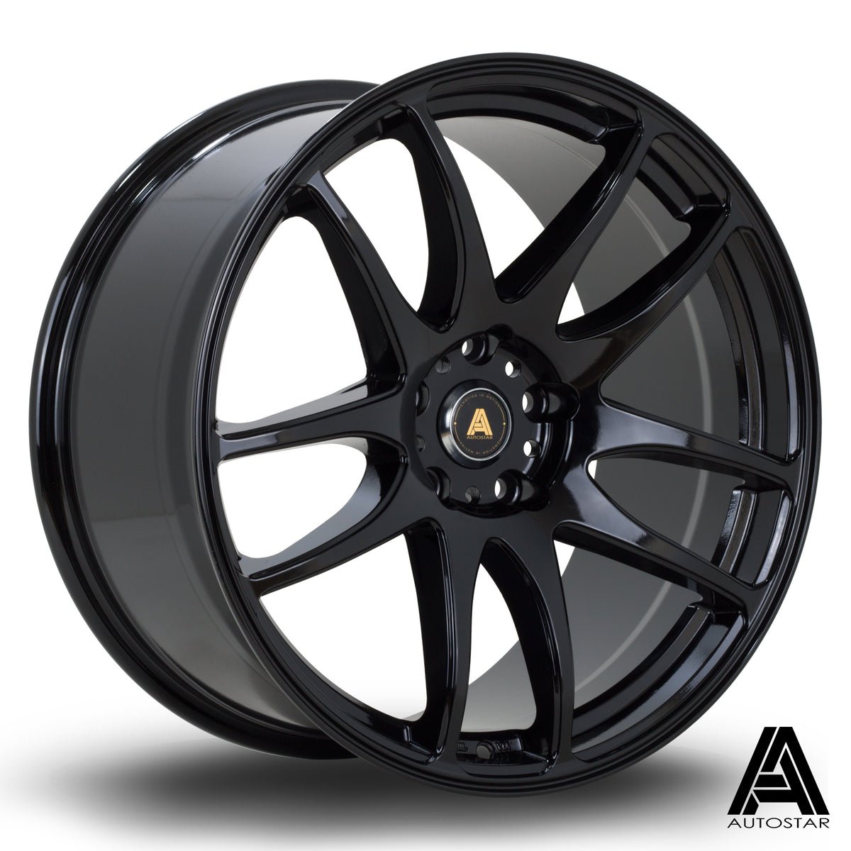a510199.5black.jpg Autostar A510 19x9.5 ET35 5x114 Black - Image 1