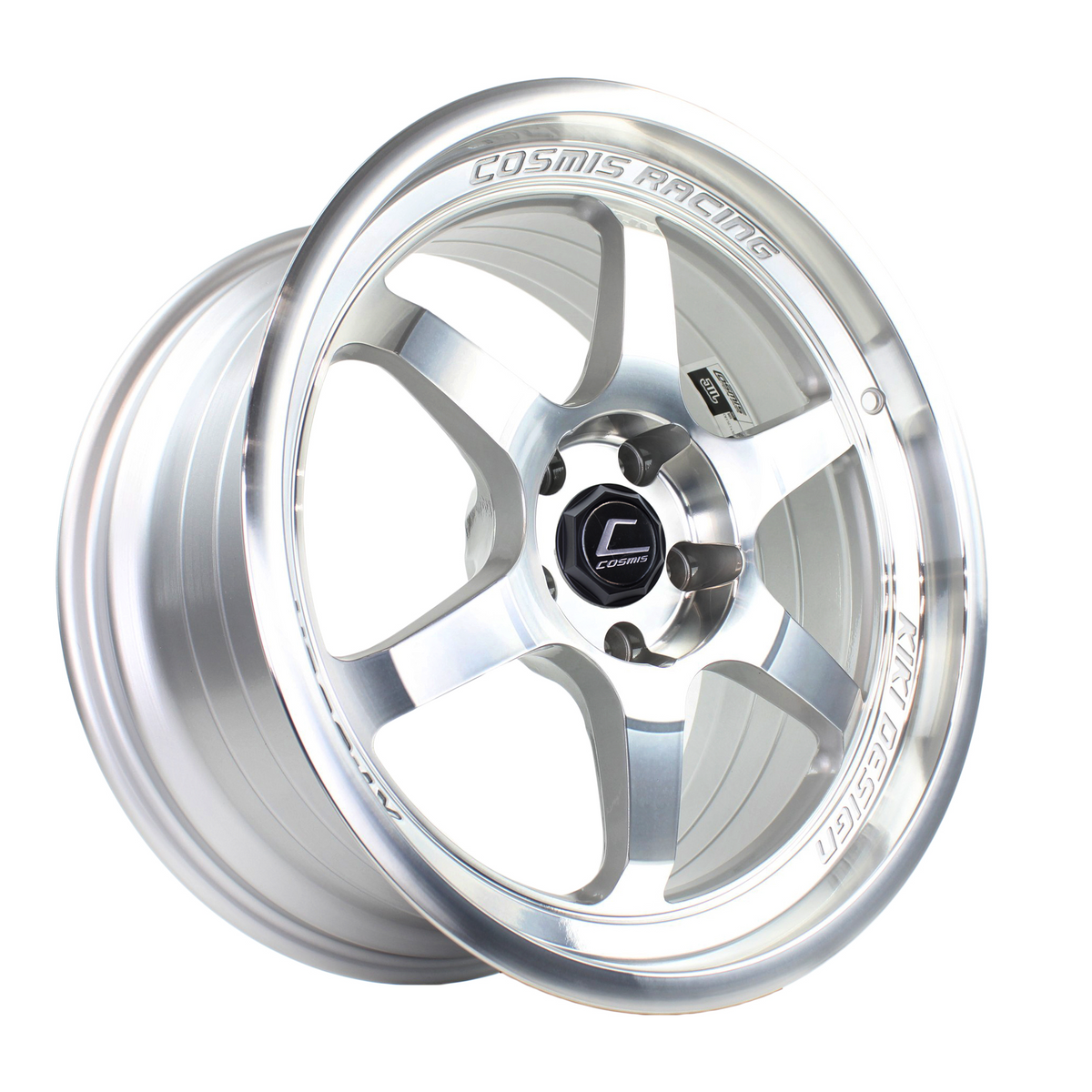 a66withcentercap.png Cosmis XT-006R 18x9 ET30 5x114.3 Hyper Silver - Image 1