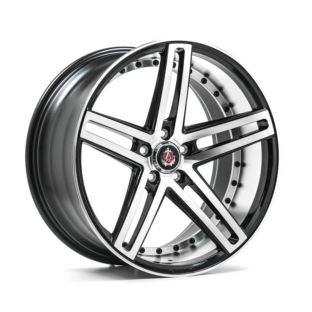 axe-ex20-bp-ds_ccae5119-d0ed-43a3-bd2c-b042320cecb8.jpg AXE EX20 22x10.5 ET38 5x120 GLOSS BLACK & POLISHED - Image 1