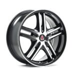 AXE EX5 17x7.5 ET35 5x100 GLOSS BLACK & POLISHED