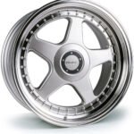 Dare F5 17x7.5 ET35 5x100/5x120 Silver Polished Lip