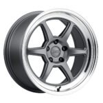 KANSEI Roku 18x9.5 ET22 5x120 Matte Grey w/Machined Lip