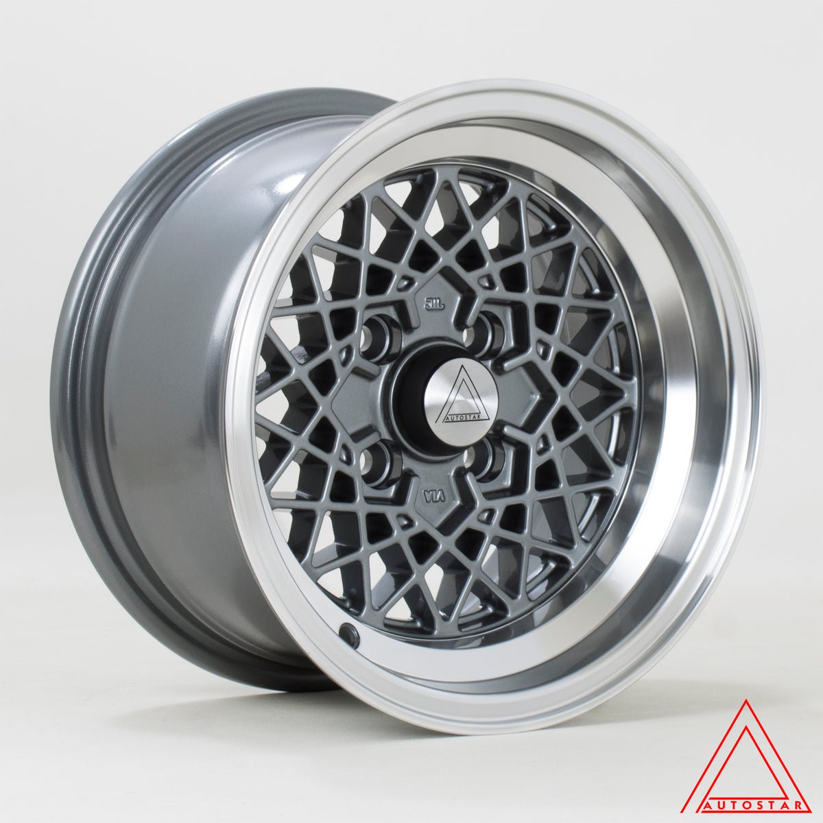kyoshu137rlgunmetal.jpg Autostar Kyoshu 13x7 ET-7 4x114.3 Gunmetal - Image 1
