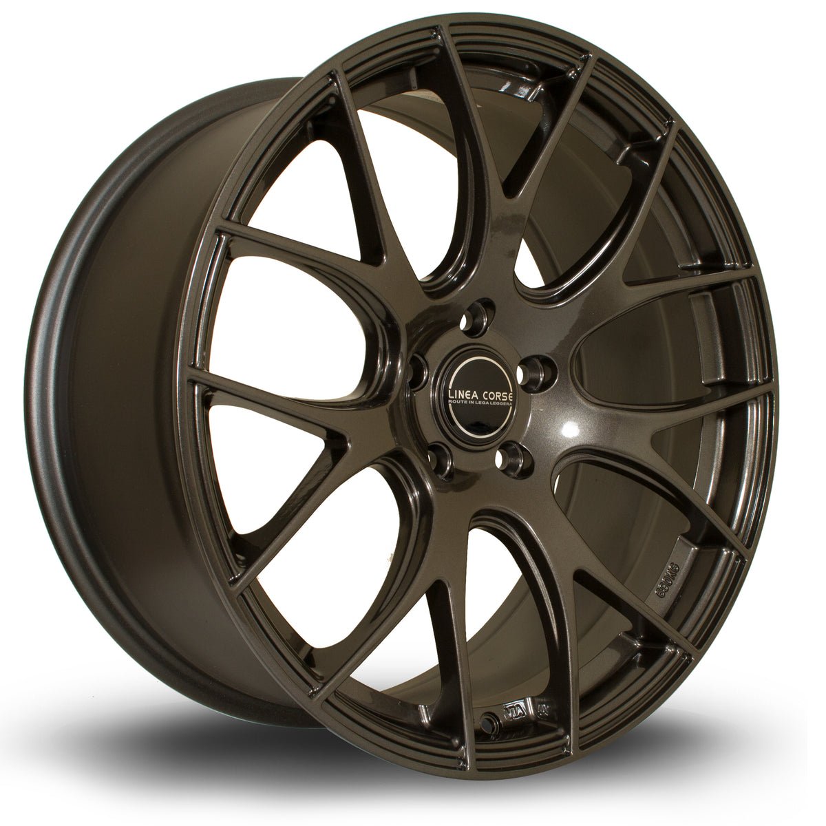 lc818198.5gunmetal_25ea1b32-7932-44f0-8234-7e2cc4cbb0ca.jpg Linea Corse LC818 19x8.5 ET42 5x108 Gunmetal - Image 1