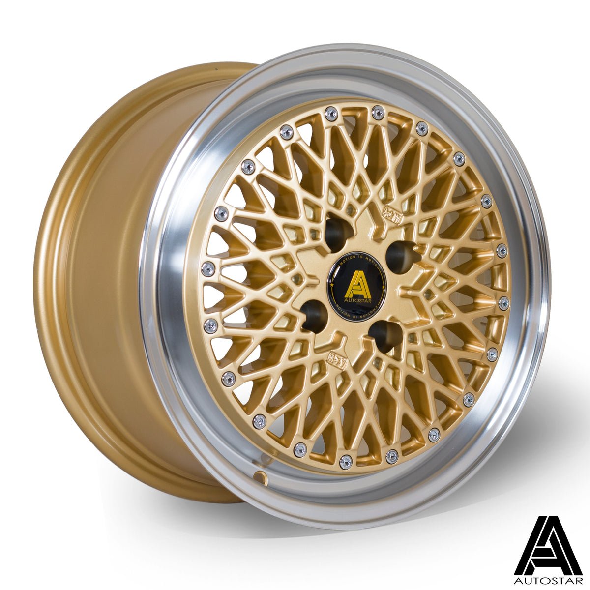 minus157.5rlgold_298a2c78-da09-4aa9-9b2e-d4fda9e20f4b.jpg Autostar Minus 15x7.5 ET25 4x108 RLGold - Image 1