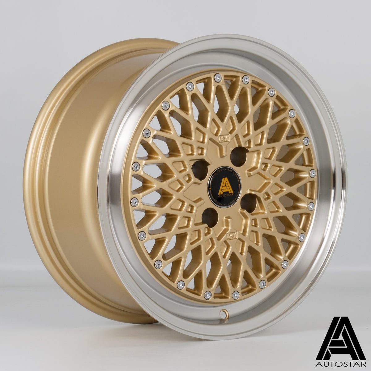 minus167.5rlgold.jpg Autostar Minus 16x7.5 ET40 4x108 RLGold - Image 1