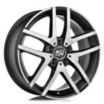 MSW 28 16x6.5 ET42 5x112 MATT BLACK FULL POLISHED