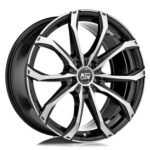 MSW 48 17x7.5 ET38 5x114.3 GLOSS BLACK FULL POLISHED