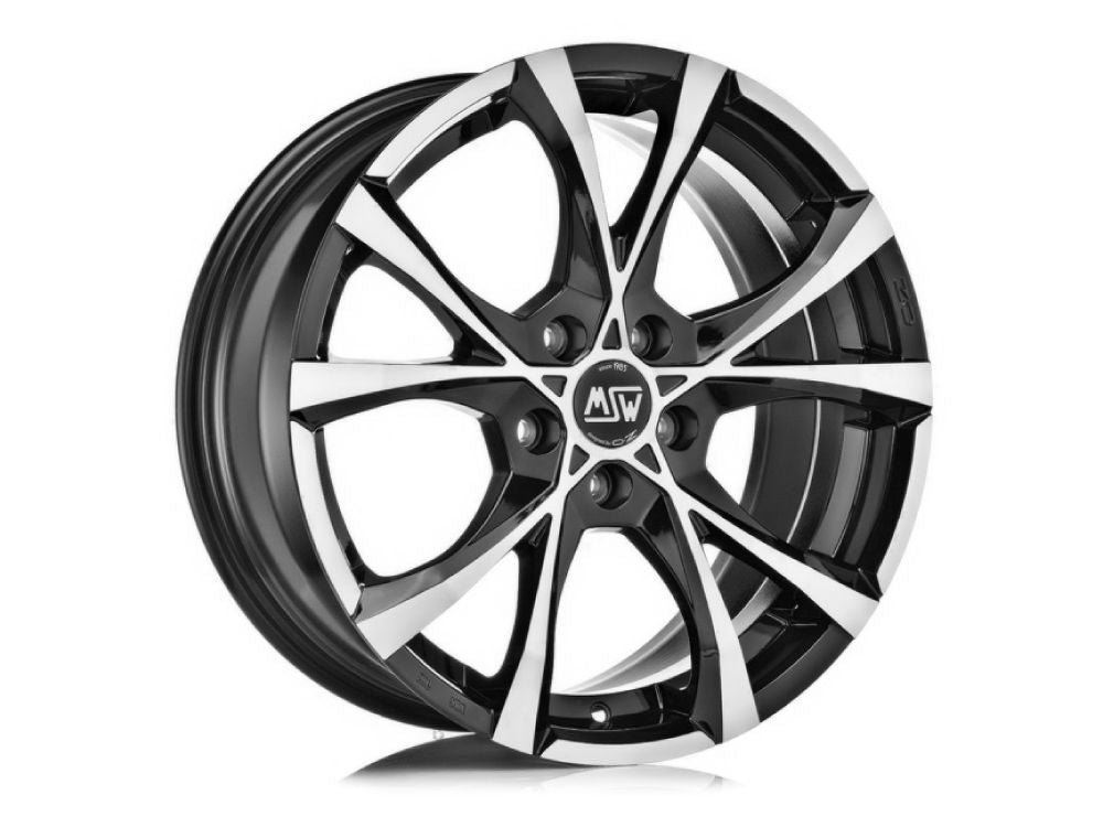 threesixty_03_73cc4510-419d-42db-911e-57f369955e5f.jpg MSW CROSS OVER 19x8 ET45 5x108 GLOSS BLACK FULL POLISHED - Image 1