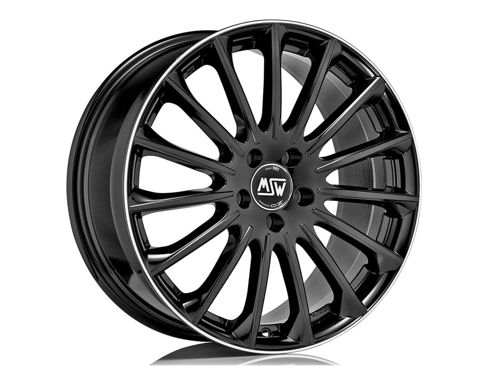 threesixty_03_7ed01f63-8e42-4fd4-8a7d-0d34797e74ec.jpg MSW 30 19x8 ET43 5x112 GLOSS BLACK DIAMOND LIP - Image 1