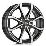 MSW X4 15x5 ET32 4x100 GLOSS BLACK FULL POLISHED