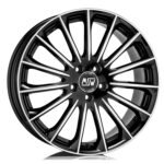 MSW 30 19x9 ET44 5x112 GLOSS BLACK FULL POLISHED