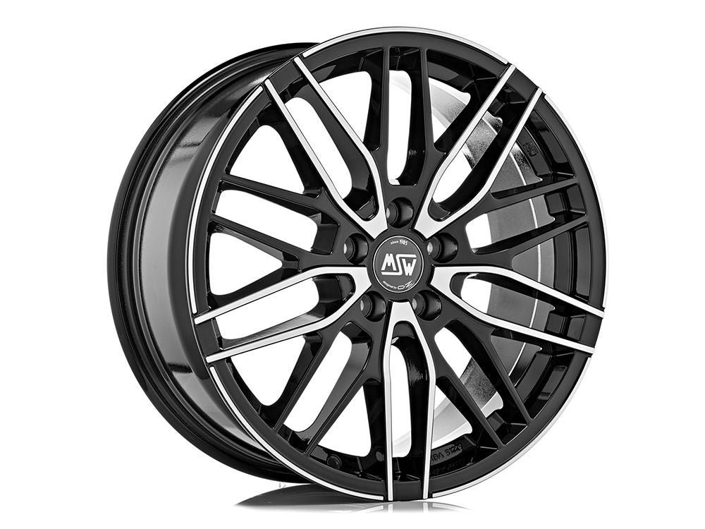 threesixty_03_a7b79b3b-b545-4887-84fe-ccfc15f626df.jpg MSW 72 18x8 ET35 5x112 GLOSS BLACK FULL POLISHED - Image 1