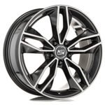 MSW 71 19x8 ET40 5x114.3 GLOSS DARK GREY FULL POLISHED