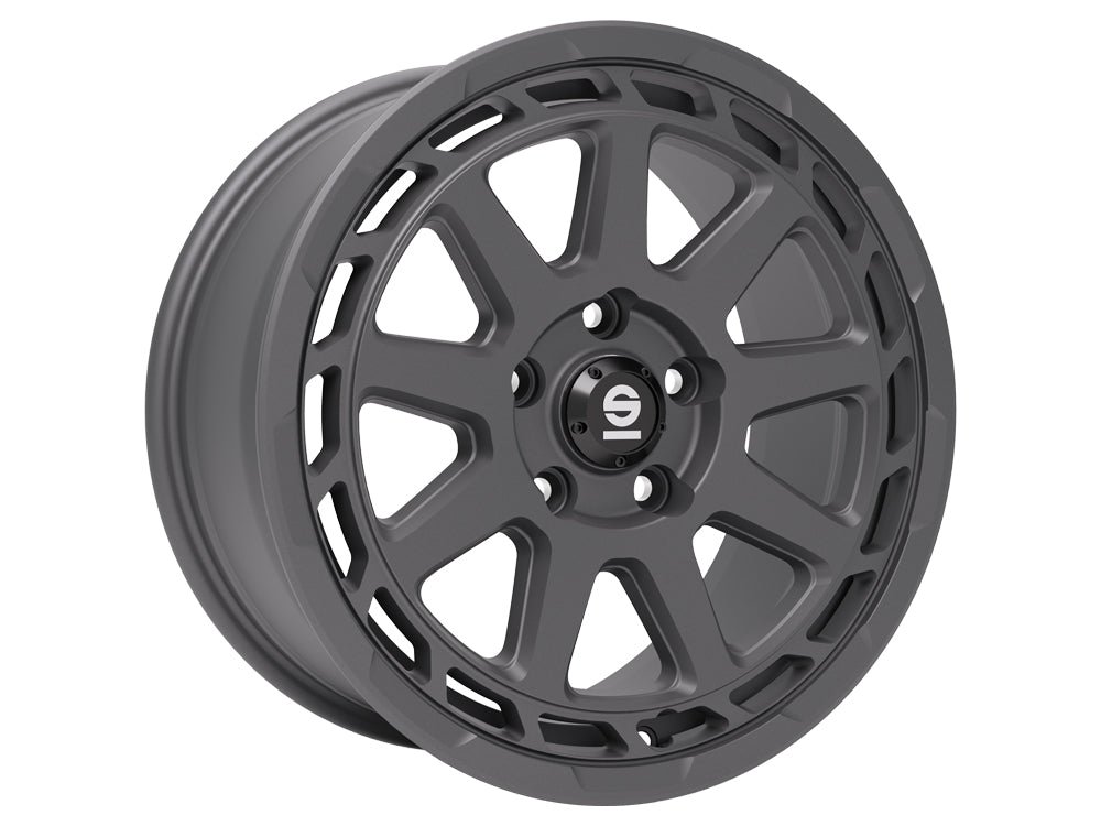 02_Matt_Graphite_Web_0003_9732224e-e6f5-4a09-b397-17e8ee221b19.jpg Sparco GRAVEL 17x8 ET35 5x108 MATT GRAPHITE - Image 1