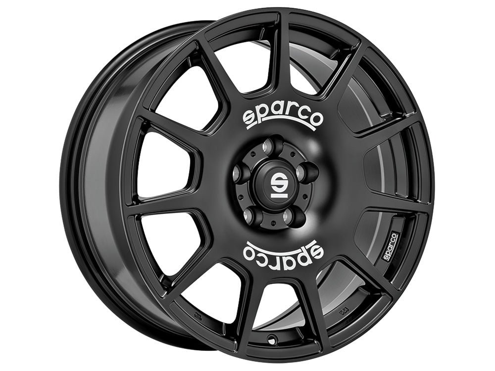 02_SparcoTerra_MattBlack_c19e1877-6247-46a8-9017-e2f4515ccfa5.jpg Sparco TERRA 17x7.5 ET48 5x100 MATT BLACK - Image 1