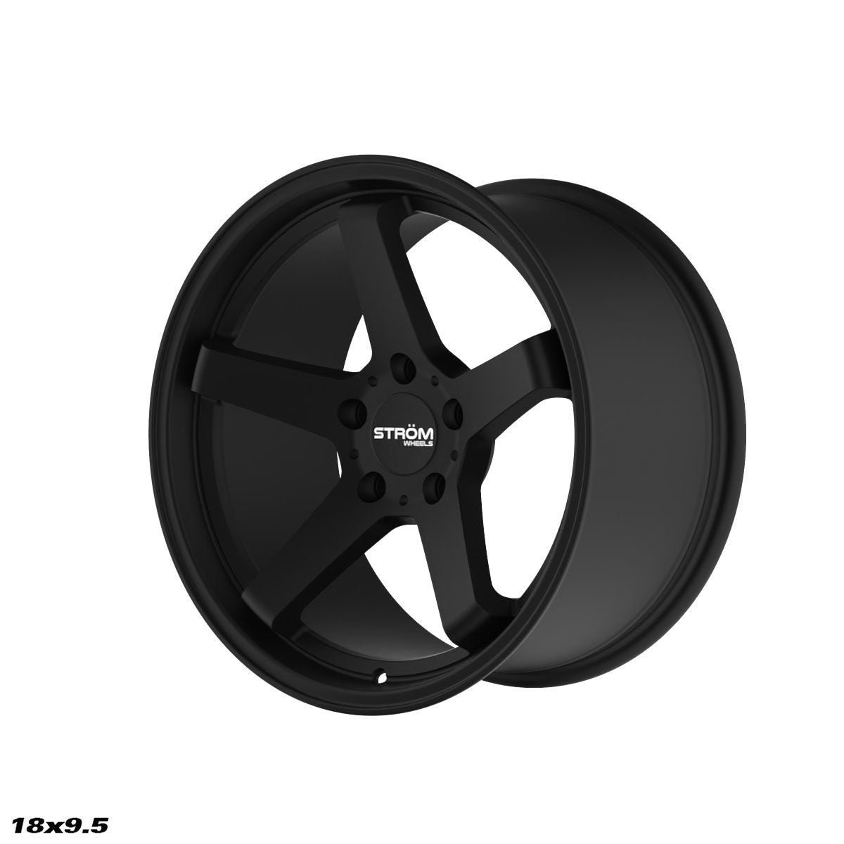 1895-satin-black-1_4c1234f2-9cdd-4e46-a832-795b548f206c.jpg STROM DS-35 18x9.5 ET18 5x114.3 Satin Black - Image 1