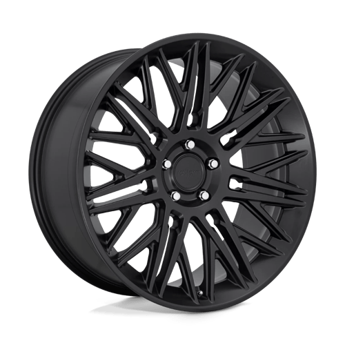 JDR-R164-22x10-ET35-MATTE-BLK-A1-png_4baaf454-b2b3-461d-b6c9-e198a1e1f0bd.png Rotiform JDR 22x10 ET25 5x130 MATTE BLACK - Image 1