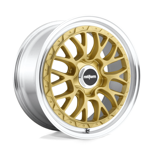 LSR-R156-MATTE-GOLD-A1-png_60c7d8e0-c09b-435a-b43d-9bae030ef629.png Rotiform LSR 18x8.5 ET45 5x112 MATTE GOLD MACHINED - Image 1