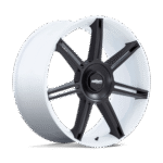 Rotiform FRA 22x10 ET56 5x130 GLOSS WHITE W/ M-BLACK SPOKES