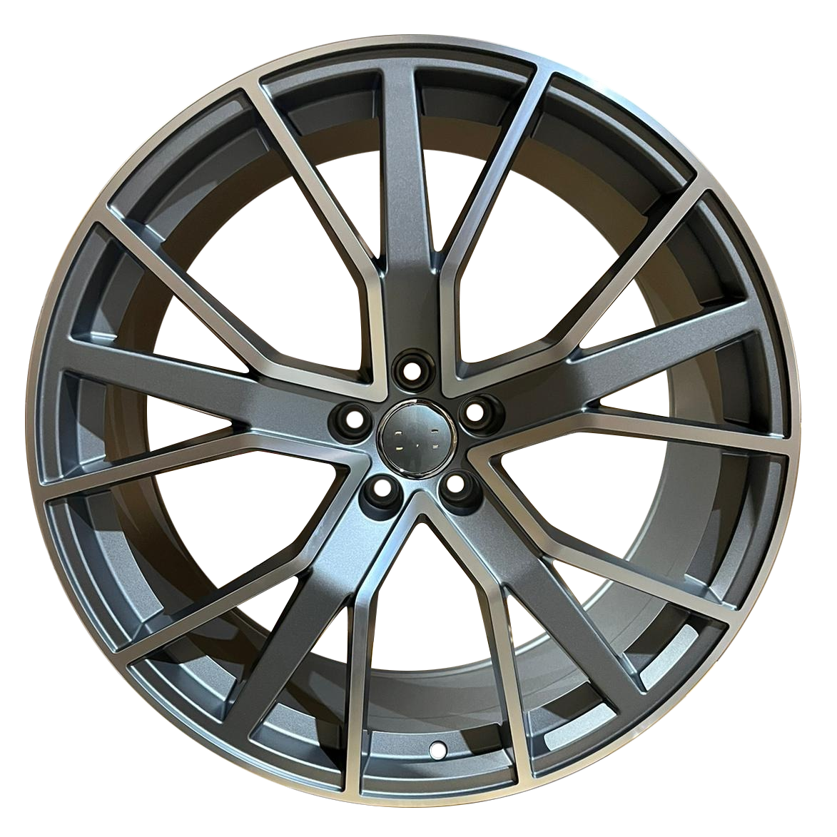 RS6-Perf-GM-VAG9_72f25bb0-1995-4ac1-9cb5-9c535a554b53.png VAG9 WT 22x9.5 ET25 5x112 Gun Metal Machined - Image 1