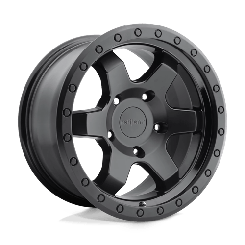 SIX-OR-R151-MATTE-BLK-AND-GLOSS-BLK-A1-png_93bc4722-3c38-42c2-ad33-144b13ff04fe.png Rotiform SIX-OR 20x9 ET1 6x139.7 MATTE BLACK - Image 1