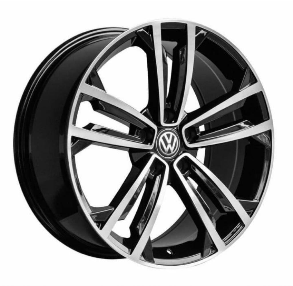 Seville1-VAG16_ceee724e-c066-4148-8d44-51437210c400.jpg VAG16 19x8 ET45 5x112 Gloss Black Machined - Image 1