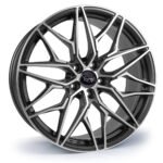 Targa TG6-FF 19x8 ET27 5x112 Matt Black / Machined Face
