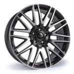 Targa TG7 22x9.5 ET30 5x112 Matt Black / Machine Face